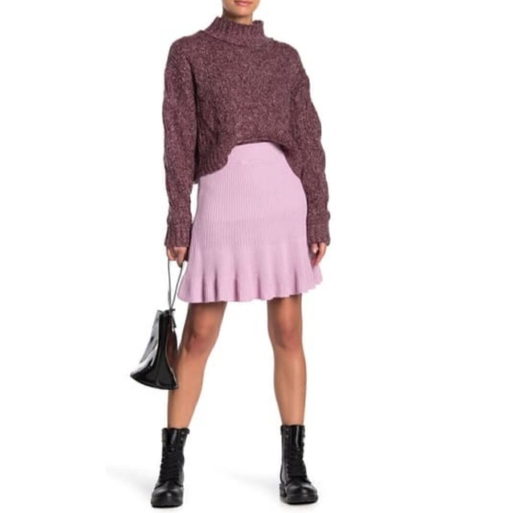 Free People “Solid Gold” Skirt in New Orchid